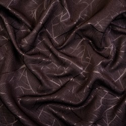 Ткань Блэкаут для штор &quot;Ледовое тиснение цвет Темно-Коричневый&quot; (на отрез)  в Рыбинске
