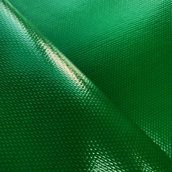 Ткань ПВХ 600 гр/м2 плотная, Зелёный (Ширина 150см), на отрез  в Рыбинске