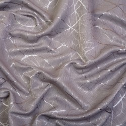 Ткань Блэкаут для штор светозатемняющая 75% &quot;Ледовое тиснение цвет Серый&quot; (на отрез)  в Рыбинске