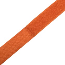 Контактная лента 25мм цвет Оранжевый (велькро-липучка, на отрез)  в Рыбинске