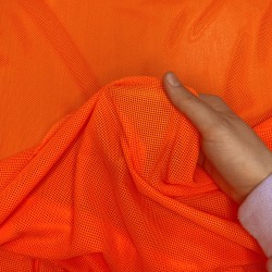 Трикотажная Сетка 75 г/м2, цвет Оранжевый (на отрез)  в Рыбинске